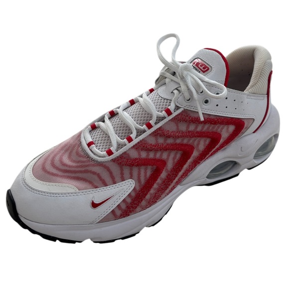 Nike TW AirMax Athletic Shoes Sports Gym White Red Swoosh Dopamine Mens Size 11 - Picture 10 of 16